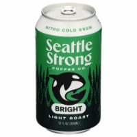 Seattle Strong® Unsweetend Nitro Bright Brew Coffee Can Perspective: Main