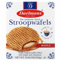 Daelmans 254435 10.94 oz Wafer Maple Jmbo Stroopwafels - Pack of 8