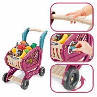 Shopping Cart Toy, Grocery Cart for Kids, Kids Shopping Cart with Food, 42 pcs Age 3 4 5 Year