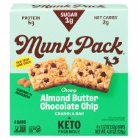 Munk Pack Almond Butter Coco Chip Keto Nutrition Bars Perspective: Main