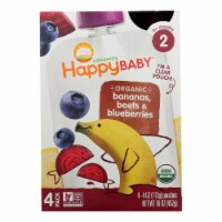 Happy Baby® Organic Bananas Beets & Blueberries Baby Food Pouches