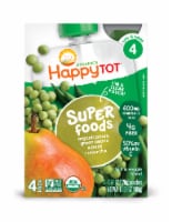 HappyTot® Super Foods Organic Pears Green Beans & Peas Baby Food Pouches