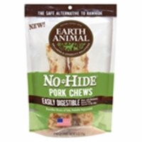 Earth Animal 853965006651 7 in. No Hide Pork Chews Dog Treats - Pack of 2