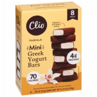 Clio® Dark Chocolate Covered Greek Yogurt Minis - Vanilla Perspective: Main