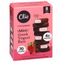 Clio® Dark Chocolate Covered Greek Yogurt Minis - Strawberry Perspective: Main