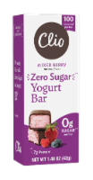 Clio Mixed Berry Zero Sugar Yogurt Bar