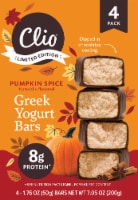 Clio® Pumpkin Dark Chocolate Covered Greek Yogurt Bars Perspective: Main