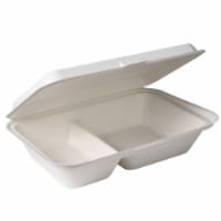 9x6x2.5" Eco-Friendly 2-Compartment Disposable Takeout Box (500 Count)