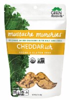 Green Mustache Organic Kale and Chia Cheddarish Baked Crackers
