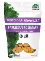 Green Mustache Organic Mustache Munchies Parmesan Rosemary Kale and Chia Baked Crackers