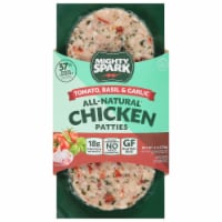 Mighty Spark® All Natural Bruschetta Chicken Patties Perspective: Main