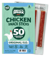 Mighty Spark® Original Sea Salt & Pepper Chicken Snack Sticks Perspective: Main