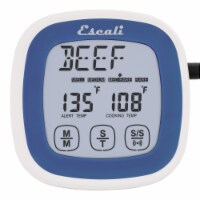 Escali Blue Touch Screen Thermometer & Timer with Stainless Steel Probe