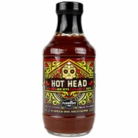 Plowboys Barbeque Hot Head BBQ Sauce 16 oz. Bottle Savory Heat Habanero Flavor