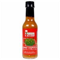 Volcanic Peppers Corny Chipotle Hot Sauce 5 Oz Bottle Roasted Corn Lime VPCORN Perspective: Main