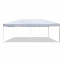 Z-Shade 20 x 10 Foot Everest Instant Canopy Camping Outdoor Patio Shelter, White