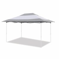 Z-Shade 14 x 10 Foot Prestige Instant Shade Outdoor Canopy Shelter, Grey & White
