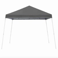 Z-Shade 10 x 10 Foot Angled Leg Instant Shade Canopy Tent Portable Shelter, Grey