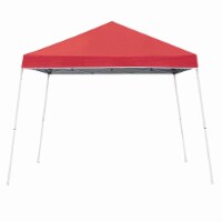 Z-Shade 10 x 10 Foot Push Button Lock Angled Leg Instant Shade Canopy Tent, Red