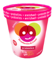 Mixmi Strawberries & Cream Frozen Yogurt Perspective: Main