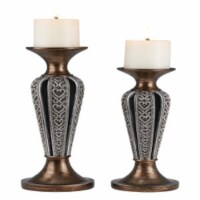 Ore Furniture K-4290C 12 in., 14 in. Everly Candleholder Set