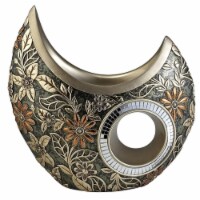 ORE International 11.5  Tall Traditional Polyresin Decorative Vase in Gold