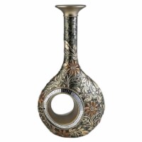 ORE International Polyresin Decorative Vase with Simple Hole in Bronze