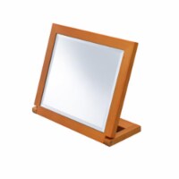 ORE International 8  Wood Adjustable Make-Up Mirror in Brown And Walnut