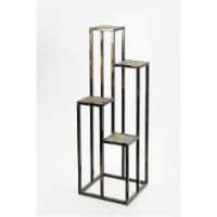 ORE International LB-1714 47.25 in. 4 Tier Gray Stone Slab Cast-Iron Plant Stand