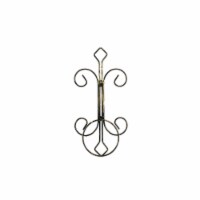 ORE International LB-1717 16 in. Single Pot Cast-Iron Crest Wall Planter Decor