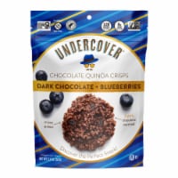 Undercover® Dark Chocolate and Blueberries Crispy Quinoa Chocolate Covered Snack Perspective: Main