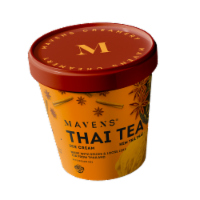 Mavens Creamery® Thai Tea Ice Cream Pint Perspective: Main