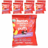 IWON Organics Organics Protein Puffs Caramelized Onion 8 Bags - 1.5 oz (42 g) Each
