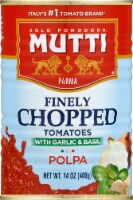 Mutti Polpa Finely Chopped Tomatoes with Garlic & Basil