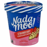 Nadamoo Dairy Free Strawberry Cheesecake Frozen Dessert Pint