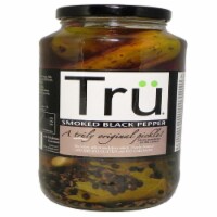 Tru Pickles 6010530 24 oz Smoked Black Pepper Pickles Jar - Pack of 6