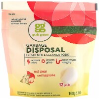 GrabGreen  Garbage Disposal Freshener & Cleaner Red Pear with Magnolia