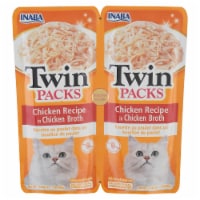 Inaba - Cat Food Chicken Broth Twin 2.8 oz - Pack of 8