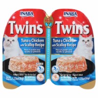 Inaba Twins Tuna Chicken & Scallop Recipe Wet Cat Food