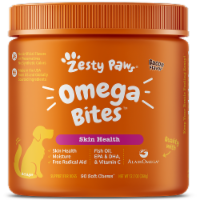 Zesty Paws® Omega Bites™ Skin Health Bacon Flavored Soft Chews