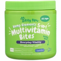 Zesty Paws Hemp Elements Everyday Vitality Chicken Flavored Multivitamin Bites for Dogs