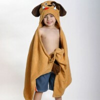ZOOCCHINI Kids Plush Terry Hooded Bath Towel - Duffy the Dog