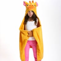 ZOOCCHINI Kids Plush Terry Hooded Bath Towel - Jaime the Giraffe