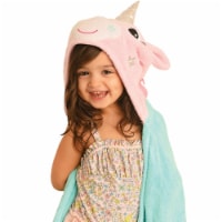ZOOCCHINI Kids Plush Terry Hooded Bath Towel - Allie the Alicorn