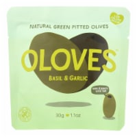 Oloves™ Basil & Garlic Green Olives Perspective: Main