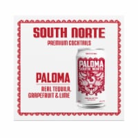 South Norte Tequila Paloma Premium Cocktail Cans Perspective: Main