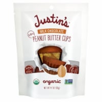 Justin's Organic Mini Milk Chocolate Peanut Butter Cups Bag 4.7 oz Perspective: Main