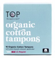 TOP Regular Absorbency Organic Cotton Tampons