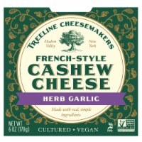 Treeline Treenut Cheese Herb & Garlic Soft French-Style Nut Cheese Perspective: Main