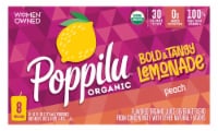 Poppilu® Bold & Tangy Peach Organic Lemonade Pouches
